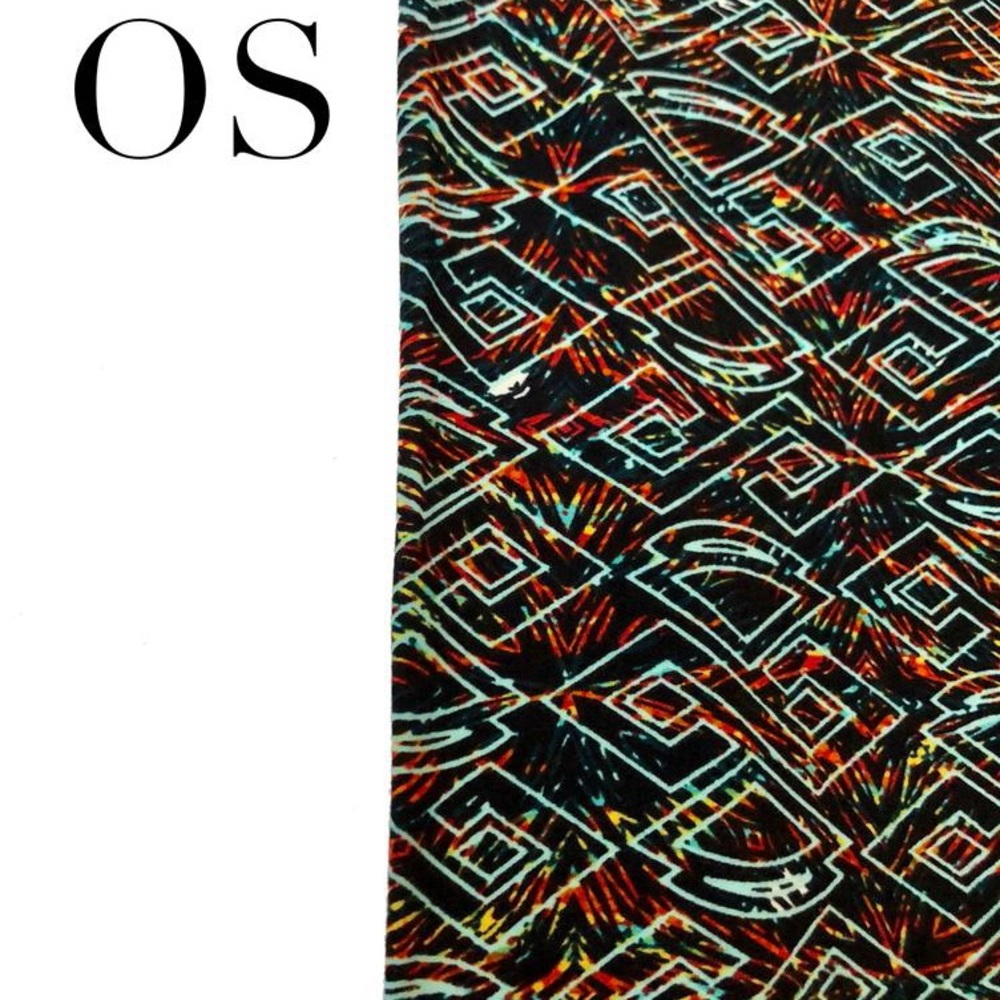 LuLaRoe Multicolor Geometric Leggings OS NWT